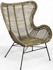 RATTAN ARMCHAIR VINTAGE LOOK ORDER ONLY    - CHAIRS, STOOLS
